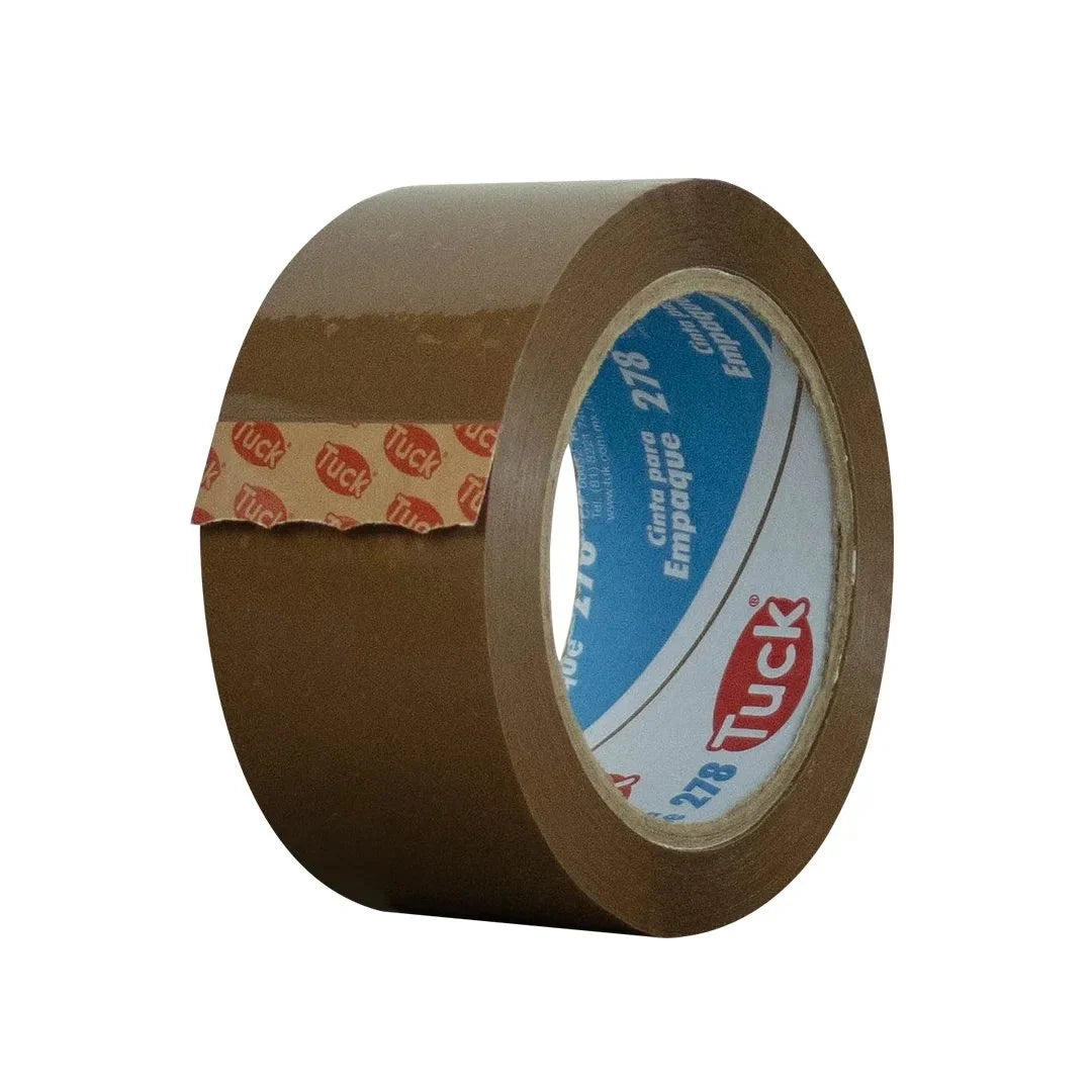 48 mm x 100 m - Cinta de Empaque 38 Micras Canela (Tuk 278)